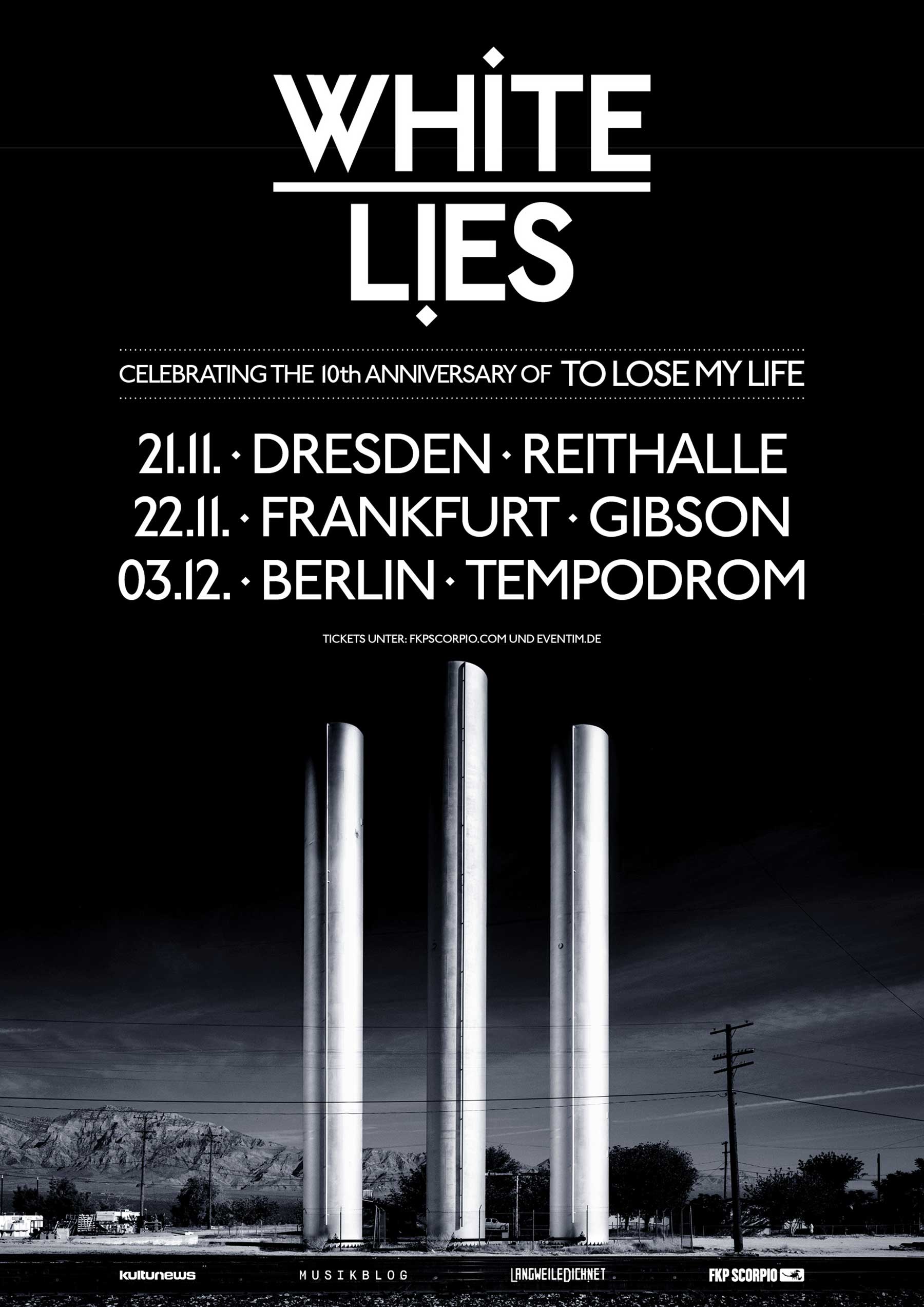 LwDn präsentiert: White Lies auf Deutschland-Tour im Herbst 2019 White-Lies-Tourplakat-2019