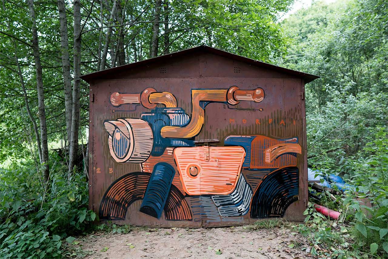 Murals von Morfai Morfai-Street-Art
